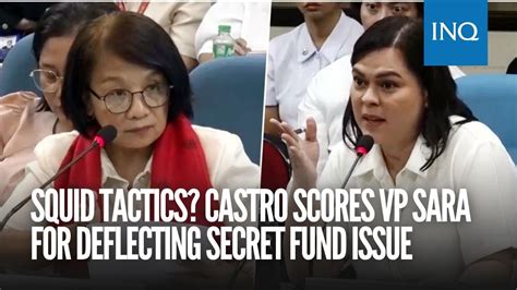 Castro scores VP Sara for deflecting secret fund issue .